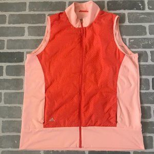 Peach Adidas Women's Golf Vest, XL